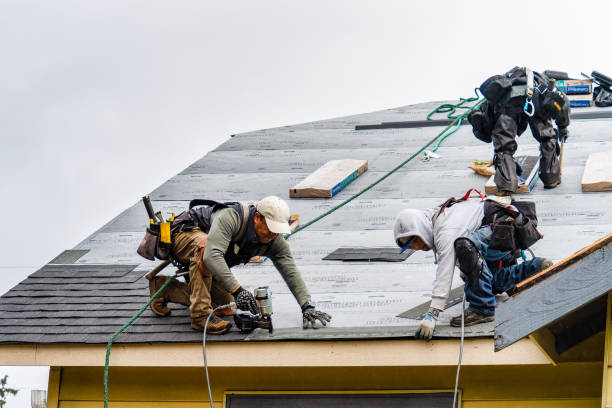 Professional Gutter Installation technician working in Wilber, NE